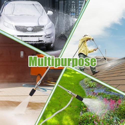 FIXFANS Adjustable Long Range Downstream Injection Nozzle Kit 4-4.5 GPM, Pressure Washer Hose Reel with Hose - Image 3