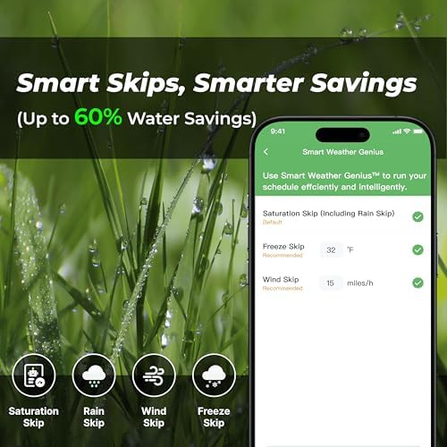 ImoLaza Outdoor Sprinkler Controller, 8-Zone Ultra WiFi Sprinkler Timer - Image 3