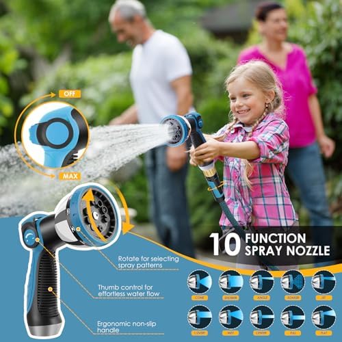 Non-Expandable Garden Hose 50 FT, Lightweight Flexible Water Hose - Image 5