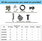 Misting Cooling System, Pre-Assembled Misting Kit, Misting Line + Brass Mist Nozzles + a Brass Adapter(3/4") Outdoor Mister for Patio Garden Greenhouse Trampoline Sprinkle ( Color : Black , Size : 6m/ - Image 6