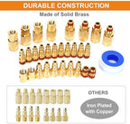 30 Pieces Solid Brass Air Fittings, Industrial Coupler and Plug - Image 2