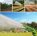 McbeAn Lawn Sprinkler Gun, Heavy-Duty Metal Pulse Sprinkler, with 18mm/20mm/22mm Replacement Nozzle, Range Diameter 40-100 Meters, Working Pressure Adjustable 4-8bar, for Outdoor Use - Image 7