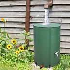 Collapsible Rain Barrel,Portable Rain Barrel Water Tank,Rainwater Collection System Storage Container,Water Collector Barrels Include Two Spigots and Overflow Kit (Green,132 Gallon) - Image 6