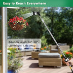 RESTMO Long Telescopic Watering Wand for Garden Hose, 36”-60” Garden Wand - Image 5