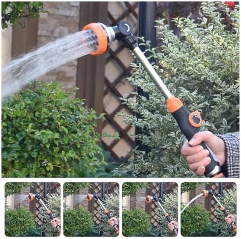 Garden Watering Wand, 47 Cm, 8 Modes, Adjustable Head - Image 6
