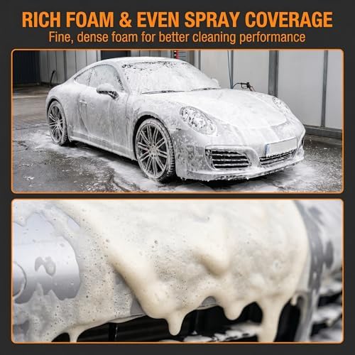 Gen 2 Electric Foam Sprayer, Electric Pressurized Soap Sprayer Car Foam Sprayer, Cordless Pump Sprayer, Multi-Purpose Battery-Powered Foam Gun for Cars, Home, Patio, Garden - Image 4