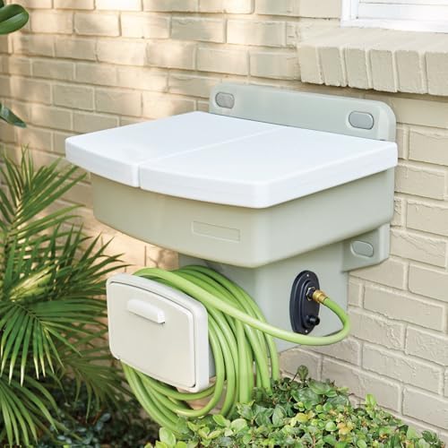 BrylaneHome Outdoor Garden Sink With Hose Holder - Image 2