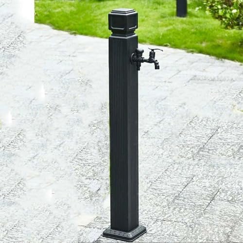 Outdoor Faucet Vertical Antifreeze Garden Water Column，freestanding Hose Stand with Brass Faucet, Weatherproof Yard Hydrant Water Feature Fountain,for Car Washing and Watering, 110cm kit 2 by Unknown