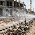 Adjustable Misting System, 360° Brass Nozzles for Dust-Suppression by Unknown