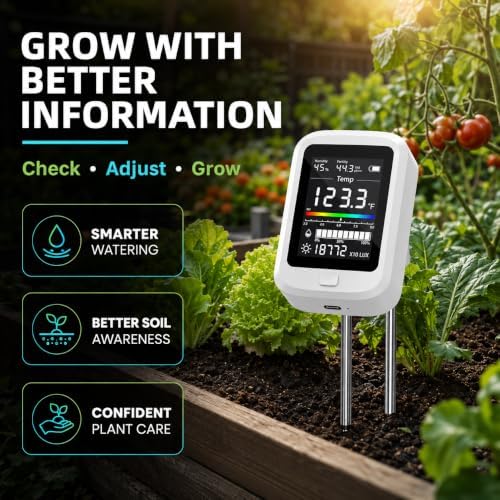 6-in-1 Digital Soil Tester - Soil Moisture Meter and pH Tester for Plant - Image 7
