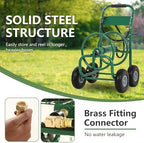 PayLessHere | Garden Hose Reel Cart | Holds Upto 300ft of 5/8" Hose | Green - Image 3