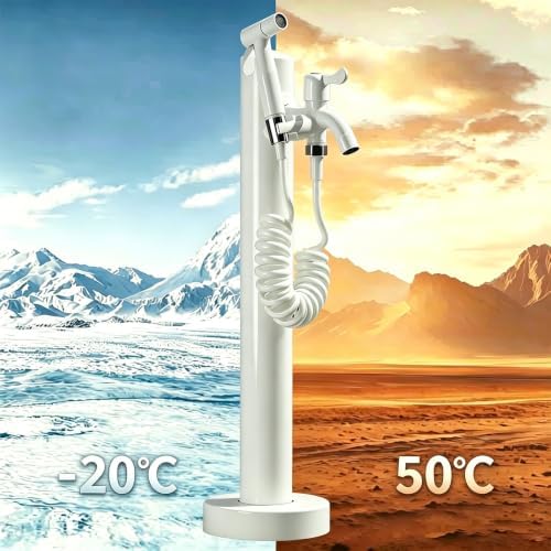 Outdoor Stainless Steel Vertical Water Column with Faucet, Freestanding Garden Water Tap Hose Stand, Freeze Proof Yard Hydrant Spigot for Campsite, Villa, Backyard Patio(A,Height: 60cm/23.6in) - Image 7