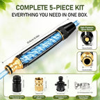 High Pressure Hose Nozzle Metal Fits US Garden Hoses with 3 Spray Modes - Image 4