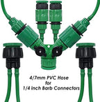 4/7mm Watering PVC Hose Garden, 1/4inch Tubing Pipe 1/2'' and 3/4'' Connector fit Plants Irrigation System Kit Greenhouse 5-50M(10M) - Image 4