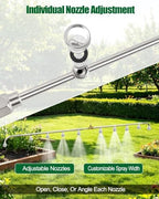 10 Nozzle Sprayer Boom, Stainless Steel Garden Sprayer Wand Extension - Image 4