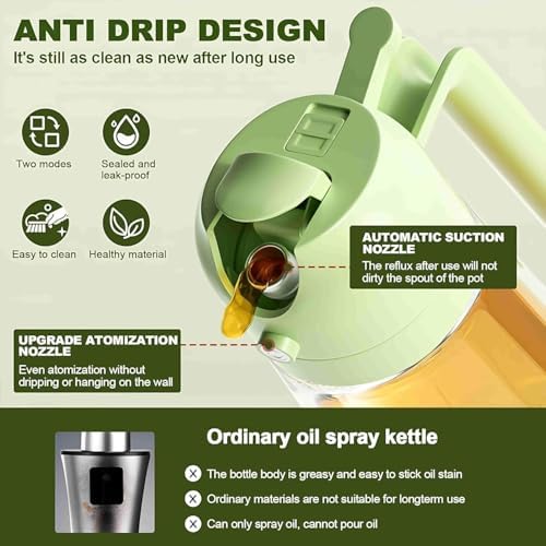 Continuous Spray Bottle 300ml – Fine Mist Plastic Mister for Plants, Hair & Cleaning, Refillable Reusable Spray Bottle with Modern Ergonomic Design (Green) - Image 7