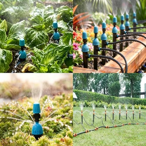 66 80 100 164 200 Ft Garden Yard Lawn Sprinkler Irrigation System - Adjustable, Efficient Watering Solution for Plants, Flowers & Grass - Perfect for Home & Garden Use - Image 7