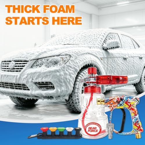 BEAR FORCE Pressure Washer Spray Gun & Foam Cannon Foam Gun, Car Washing - Image 2