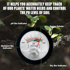 295mm Long Soil Moisture Sensor Meter Long Probe, Soil PH Meter, Soil PH Tester Gardening Tool Kits for Plant, Tree, Soil Tester for Moisture Great for Garden, Lawn, Farm, Indoor & Outdoor Use - Image 3