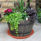 Plant Saucer - 5 Pack 14 Inch Durable Plastic Plant Trays, Terracotta - Image 7