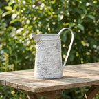 Baoblaze Outdoor Watering Can Rustic Watering Can Decorative Pitcher Vintage Jug Iron Container With Long Handle And Wide Spout Suitable for shelf display mantel decor entryway accents home decoration - Image 6