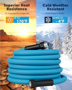 AAIN 75 FT RV Water Hose with Storage Bag, 5/8" Premium Lead‑Free Drinking Water Hose, Heavy Duty, No‑Kink Flexible Design, Ideal for RV, Camper, Truck, Garden – Blue - Image 6