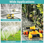 Drip Irrigation Kit Dust Suppression Misters for Lawn and Yard Sprinklers, Wide-Area Spray Coverage, Adjustable Outdoor Cooling Equipment(Pipe 22mm/0.9in,180m/590.4ft) - Image 4