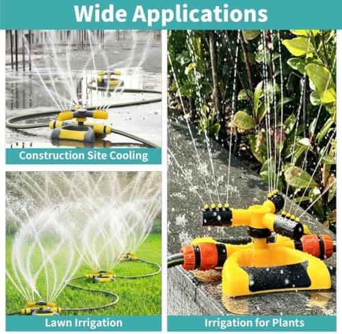 Drip Irrigation Kit Dust Suppression Misters for Lawn and Yard Sprinklers, Wide-Area Spray Coverage, Adjustable Outdoor Cooling Equipment(Pipe 22mm/0.9in,130m/426.4ft) - Image 4