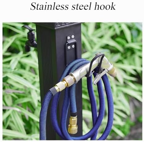 304 Stainless Steel Garden Water Column, Freestanding Hose Stand with Full Copper Faucet, Outdoor Water Feature for Gardening and Landscape - Image 4