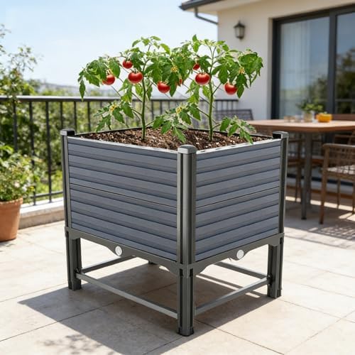 Raised Garden Bed Kit, Outdoor Planter Boxes, Elevated Above Ground Garden Bed, Standing Narrow Plant Stand with Drainage Holes for Vegetables, Fruits, Flower, Herbs(Small) by Unknown