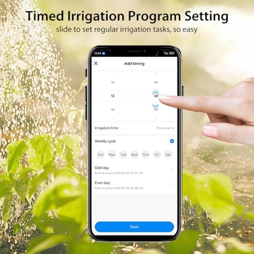 WiFi Sprinkler Timer, Smart Water Hose Timer with APP Control, Rain Delay, Auto & Manual Watering Mode, WiFi Irrigation System Controller for Lawn Yard Garden, Compatible with Alexa & Google Home - Image 3