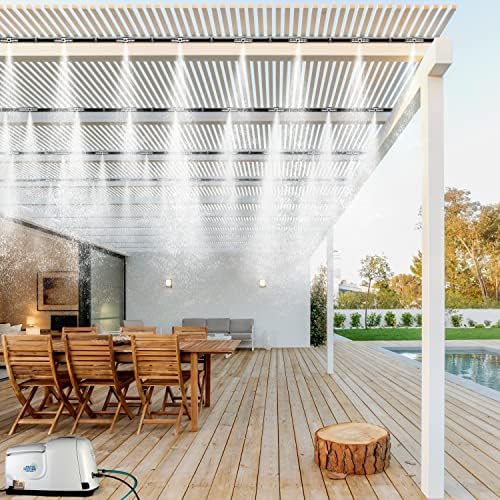 Patio Misters Pro - Ultra Fine Water Mister - Cooling Mist System for Midsize to Large Patio - High Pressure Misting Pump - Kit with Quiet Pump (1000 PSI) - DIY Installation - Image 5