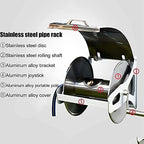 Portable/Wall Hose Reel Set, Outdoor Hose Holder Storage, Heavy Duty Garden Hose Reel with Flexible 2/1" PVC Rubber Hose, Home Hose Storage Solution,20M,10m - Image 7