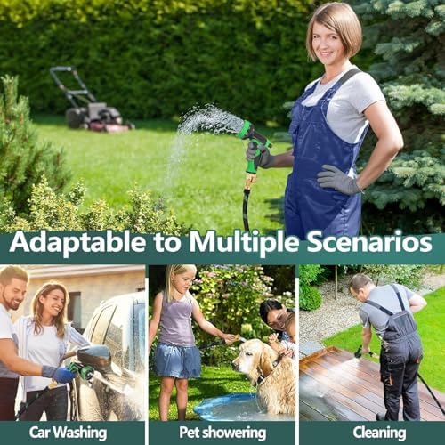 150 ft Garden Hose,2026 New Improved Lightweight All-Weather Water Hoses, Ultra Durable and Flexible Garden Hose with 10-Function Spray Nozzle, Leak-Free Connections Garden Hose for Yard, Lawn,Outdoor - Image 7