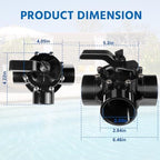 4717 3 Way Pool Valve, 3-Port Positive Seal NeverLube Valve Replacement for Jandy 4717 3-Port 2 to 2-1/2-inch CPVC Pool Diverter Valves for Swimming Pool & Spa Systems Hot Tubs and Spas and Non Lube - Image 5