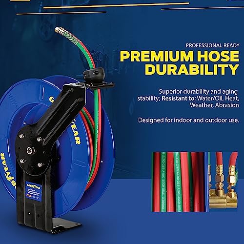 Goodyear Retractable Welding Hose Reel, 1/4" x 50 ft, 300 PSI - Image 5