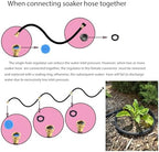 Daé Rubber Soaker Hose, 5/8 inch, 50ft Garden Hose for Irrigation,Water-Saving up to 70%, Metal Connector Leak-Proof, Heavy-duty Hose, Watering for Trees,Lawns, Vegetables and Flowers. - Image 4