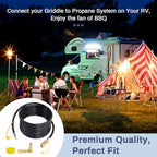 Upgraded 24FT RV Quick Connect Propane Hose for RV to Grill - Image 6