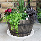 5 Pack of 14 inch Plant Saucer, Large Plant Tray, Heavy Sturdy Plant Drainage Tray for Indoors, Bird Bath Bowls, Sturdy Plastic Pot Tray for Planter (White) - Image 5
