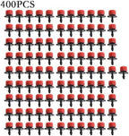 Adjustable Irrigation Drippers 100-1000pcs Water Dropper Adjustable Flow Head Drippers Portable Emitter Dripper Micro Drip Irrigation Sprinklers(400PCS) - Image 2