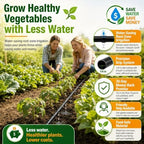 1/4 Drip Irrigation Tubing 200FT, Built-in 0.5 GPH Emitters, 6 Inch Spacing - Image 4