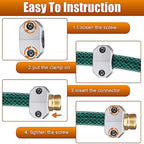 Therwen 16 Sets Garden Hose Repair Connectors Male Female End Kit - Image 4