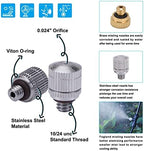 Fogland Stainless Steel Misting Nozzles, 20 Pack, 0.024" Orifice Mist Heads - Image 4