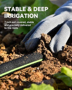 RAINPOINT 1/2'' Soaker Hose 50ft for Garden, Drip Irrigation Hose, Water Seeper Soaker Hoses for Foundation Watering, Save 80% Water for Vegetable Gardens, Flower Beds, Lawns, Orchards, Green - Image 3