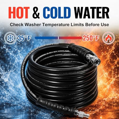 YAMATIC 5000 PSI 3/8" Pressure Washer Hose, 125 FT Industrial Grade - Image 6