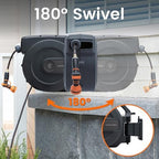 Giraffe Tools Retractable Garden Hose Reel 5/8"115FT Wall Mount Auto Rewind - Image 6