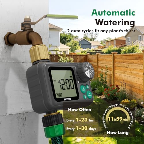 RESTMO Remote Control Brass Sprinkler Timer for Outdoor Hose Faucet - Image 2