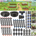 Drip Irrigation System 230FT Quick-Connect Drip Irrigation Kit with 1/4 inch 1/2 inch Irrigation Tubing Hose and Accessories for Lawn Raised Bed Greenhouse Plant Watering System by Abakuku