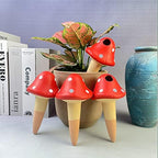 4pcs Mushroom Plant Watering Spikes Indoor Outdoor Water Stake for Plant Automatic Drip Irrigation Reservoir Automatic Waterer for Chickens - Image 6
