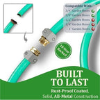 Garden Hose Repair Kit, Fits 3/4 And 5/8 Inch Hoses, Solid Male And Female Hose End Replacement, Water Hose Repair Fix Connector(4 Set) - Image 3